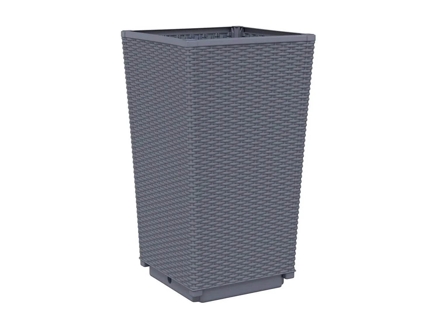 Jardinières 4 pcs gris 32,5x32,5x57 cm polypropylène FR49334