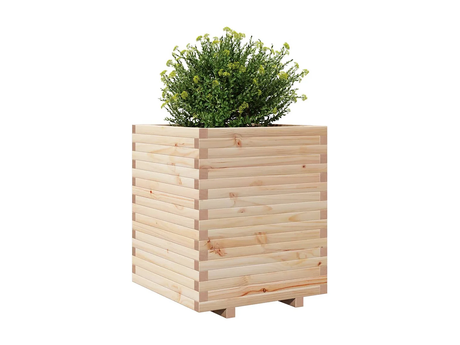 Jardinière 60x60x72 cm bois de pin massif FR37195