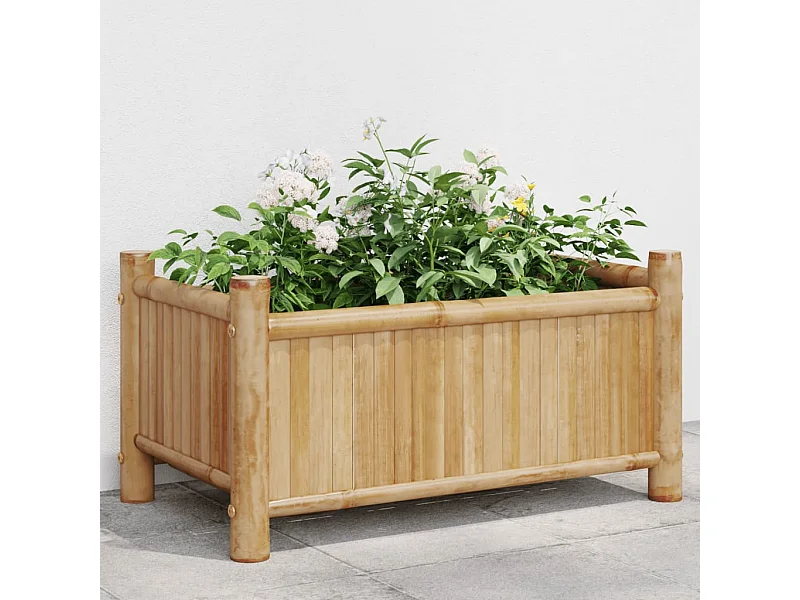 Jardinière 50x30x25 cm bambou FR31190