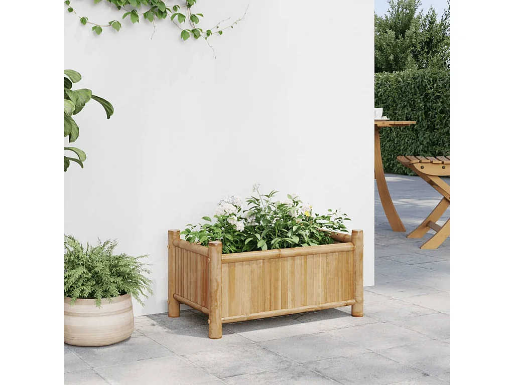 Jardinière 50x30x25 cm bambou FR31190