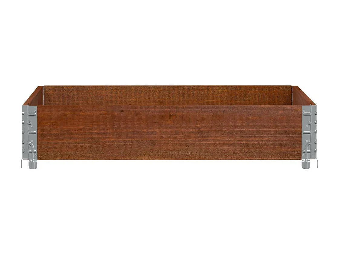 Plantenbak 100x100 cm massief grenenhout bruin BE422445