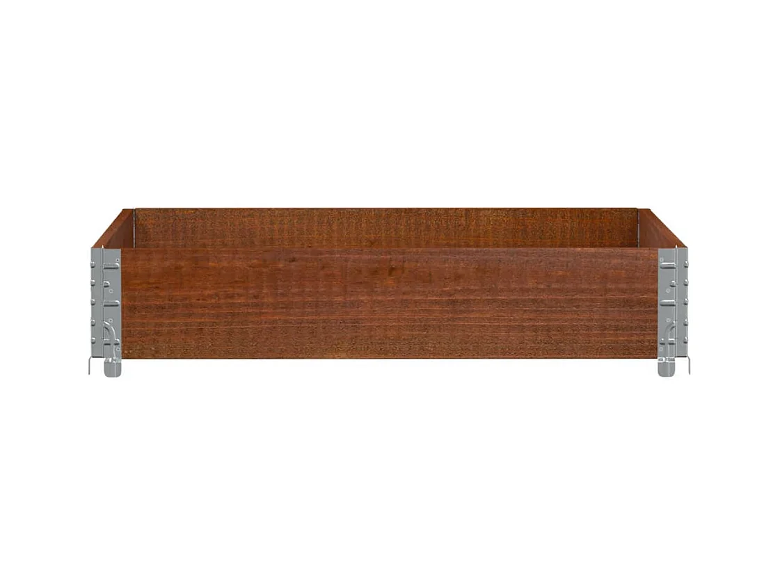 Jardinière marron 100x100 cm bois massif de pin FR80642