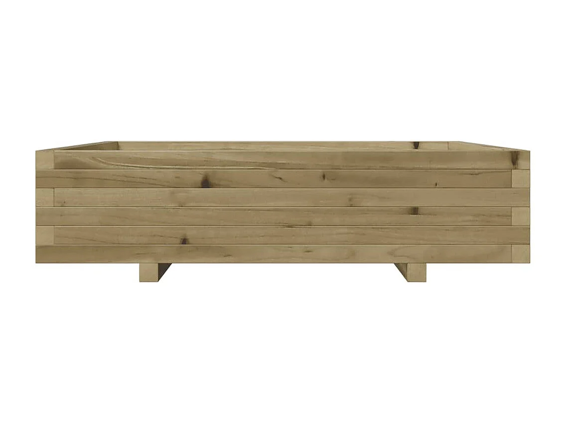 Jardinière 100x100x26,5 cm bois de pin imprégné FR83554