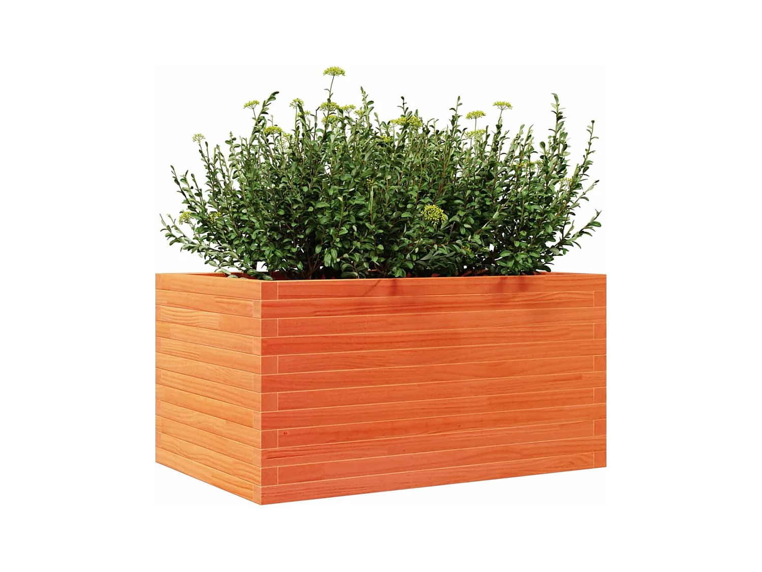 Jardinière cire marron 90x60x45,5 cm bois de pin massif FR80391