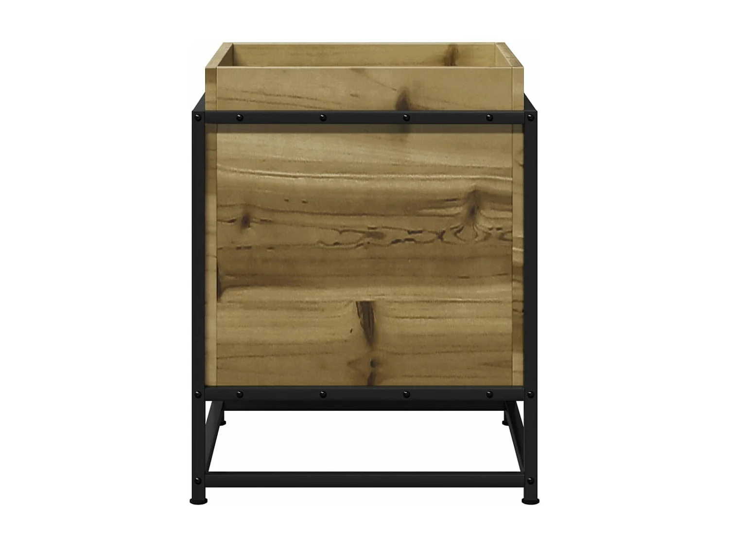 Jardinera de madera de pino impregnada 40x40x50 cm ES540598