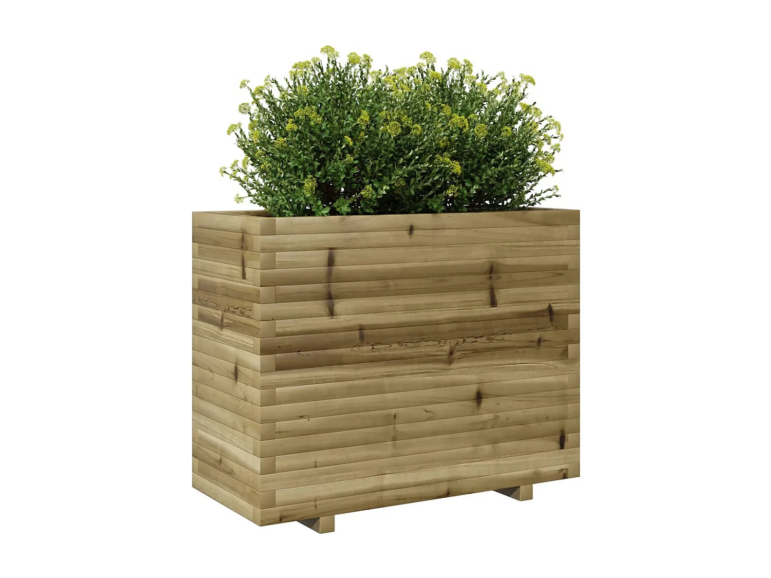 Jardinera madera de pino impregnada 90x40x72,5 cm ES396496