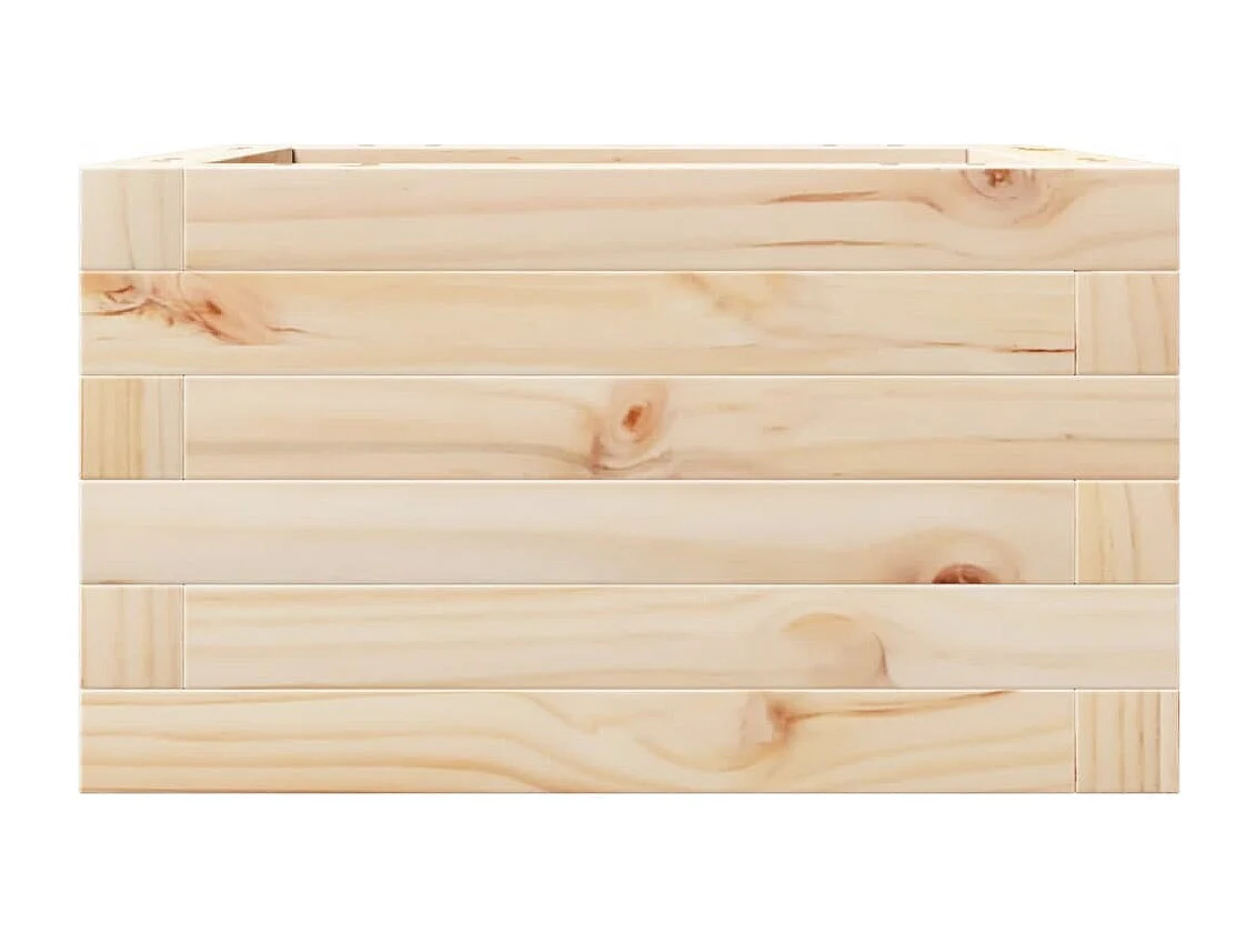 Jardinière 40x40x23 cm bois de pin massif FR10231