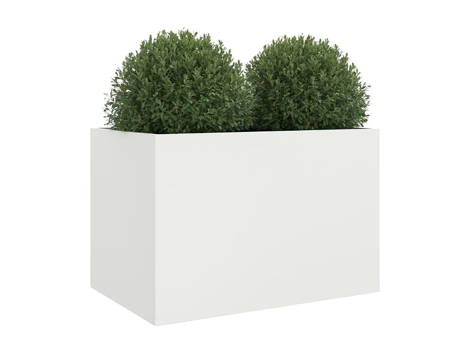 Plantenbak 62x47x46 cm koudgewalst staal wit BE488980
