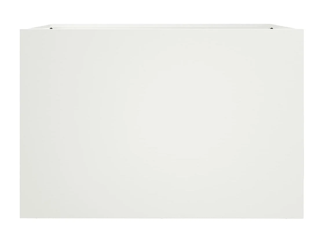 Jardinière blanc 62x47x46 cm acier laminé à froid FR50856
