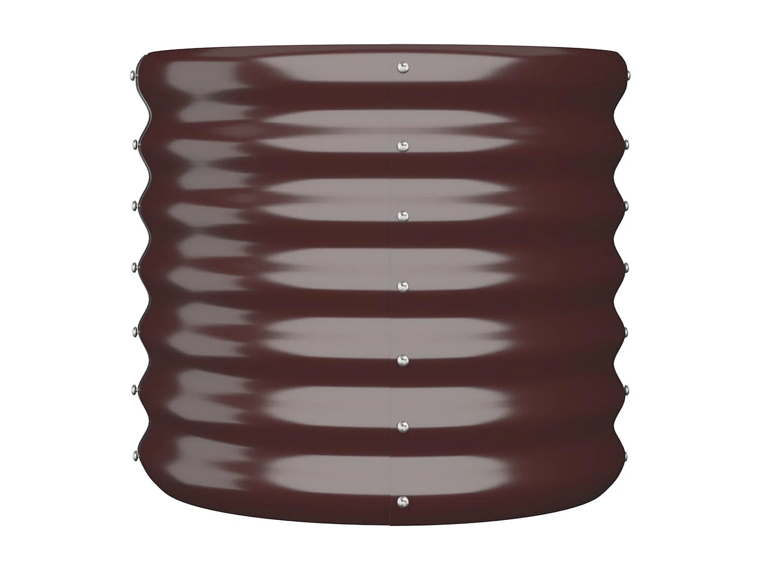 Jardinière de jardin Acier enduit de poudre 40x40x36 cm Marron FR48187