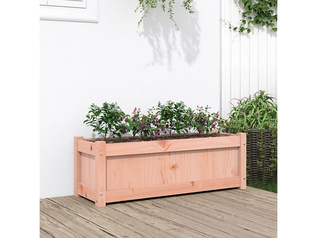 Jardinière 90x31x31 cm bois massif douglas FR62754