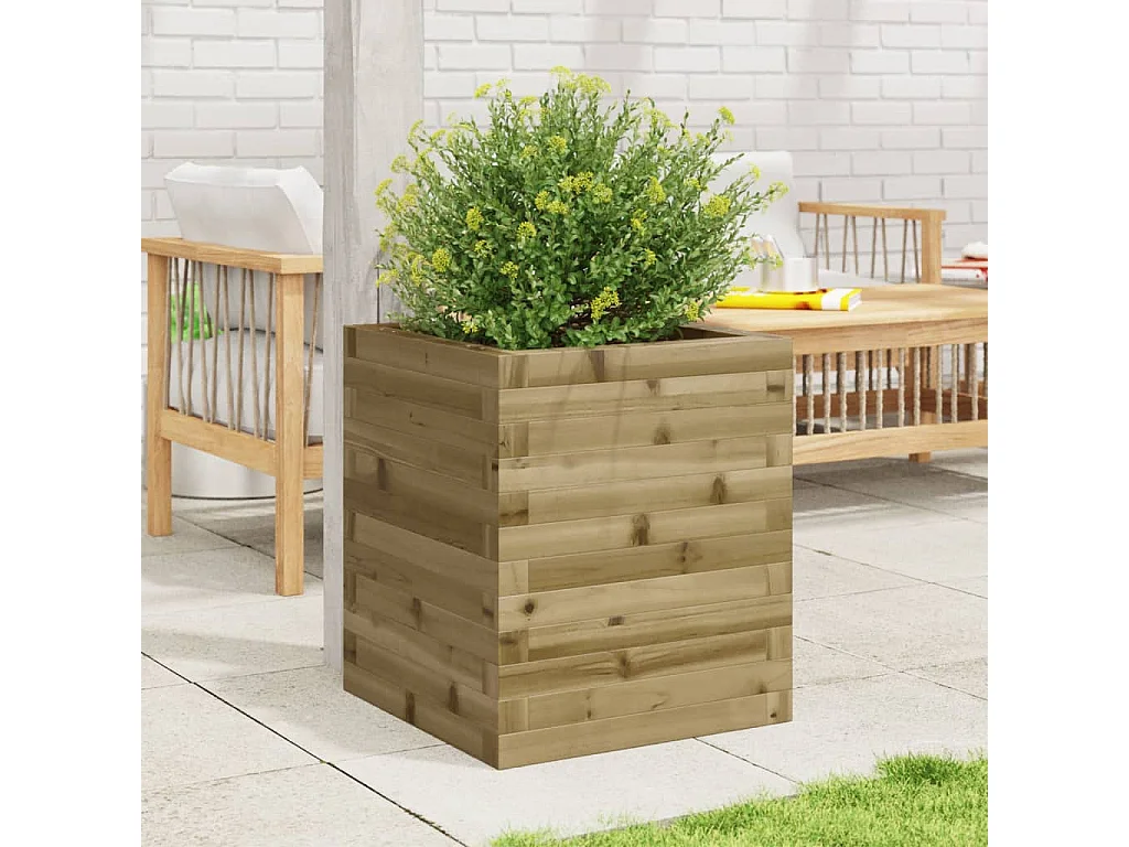 Plantenbak 40x40x46 cm geïmpregneerd grenenhout BE107217