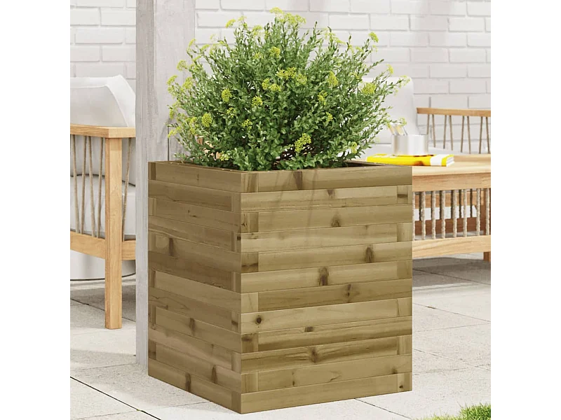 Plantenbak 40x40x46 cm geïmpregneerd grenenhout BE107217