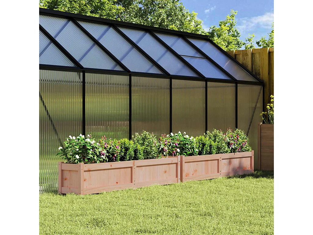 Vasos/floreiras de jardim 2 pcs madeira de douglas maciça PT477537