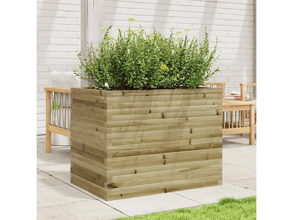 Plantenbak 90x60x68,5 cm geïmpregneerd grenenhout BE374426