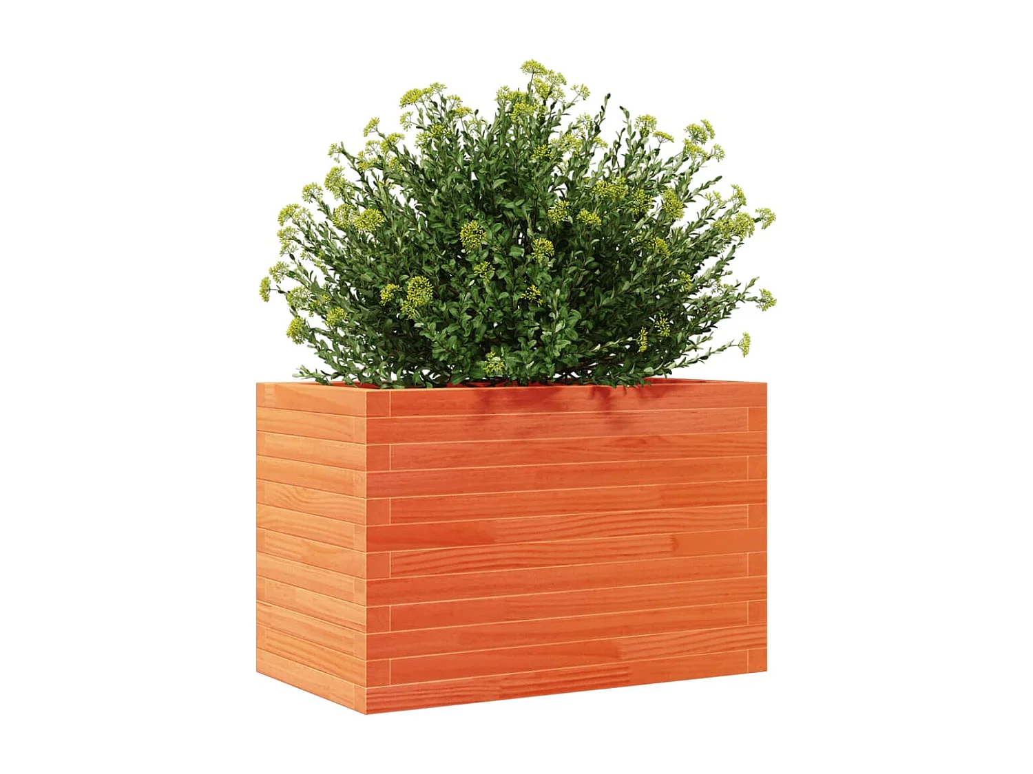 Jardinière cire marron 70x40x45,5 cm bois de pin massif FR51879