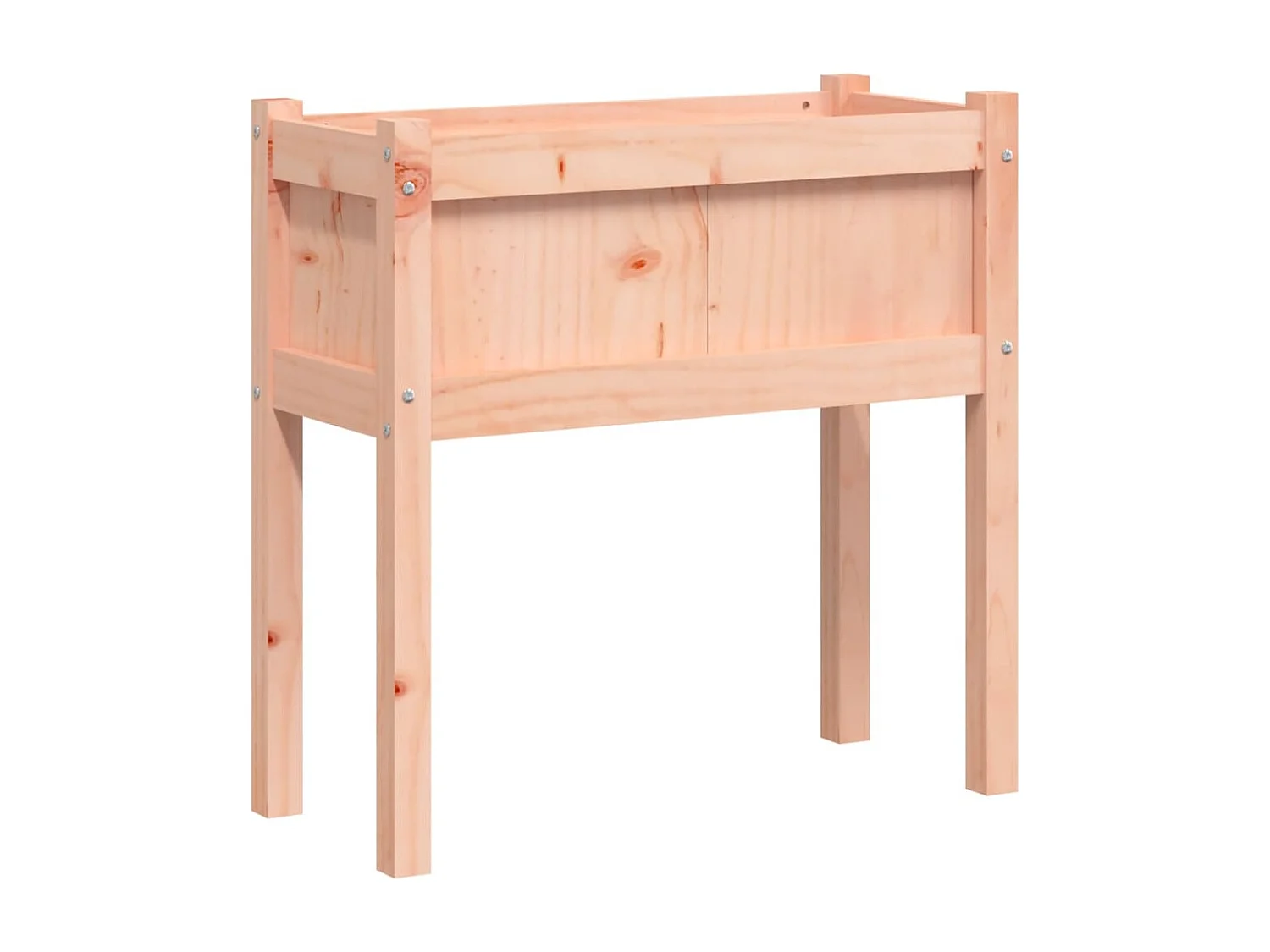 Jardinera con patas madera maciza de abeto Douglas 70x31x70 cm ES486988