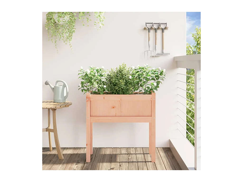 Jardinières avec pieds 70x31x70 cm bois massif douglas FR42683
