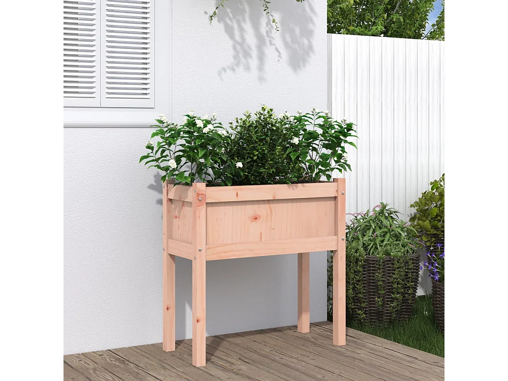 Jardinières avec pieds 70x31x70 cm bois massif douglas FR42683
