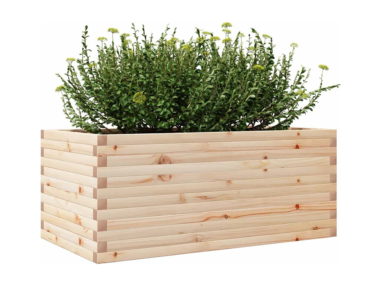 Jardinière 110x60x46 cm bois de pin massif FR65528