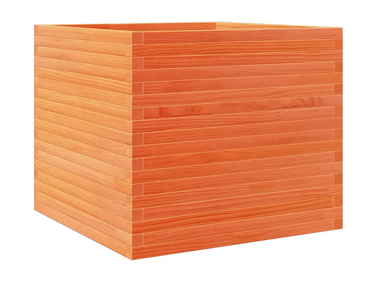 Plantenbak 80x80x68,5 cm massief grenenhout wasbruin BE669451