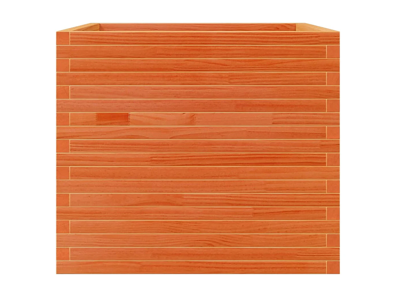 Plantenbak 80x80x68,5 cm massief grenenhout wasbruin BE669451