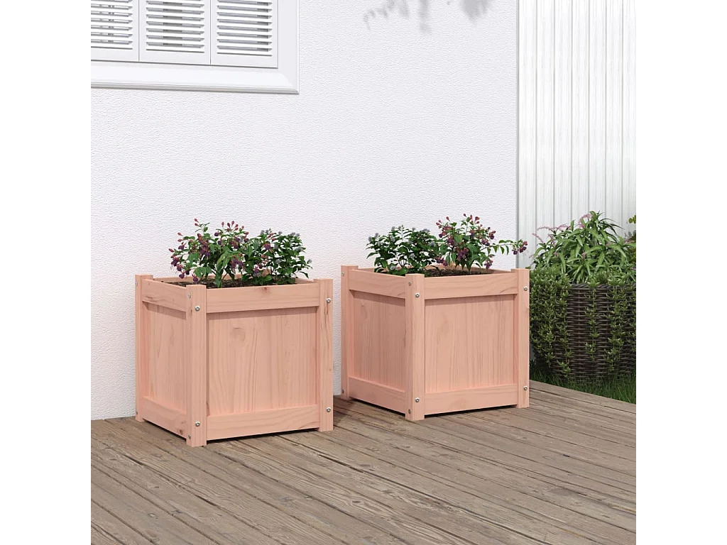 Jardinières 2 pcs bois massif douglas FR98953
