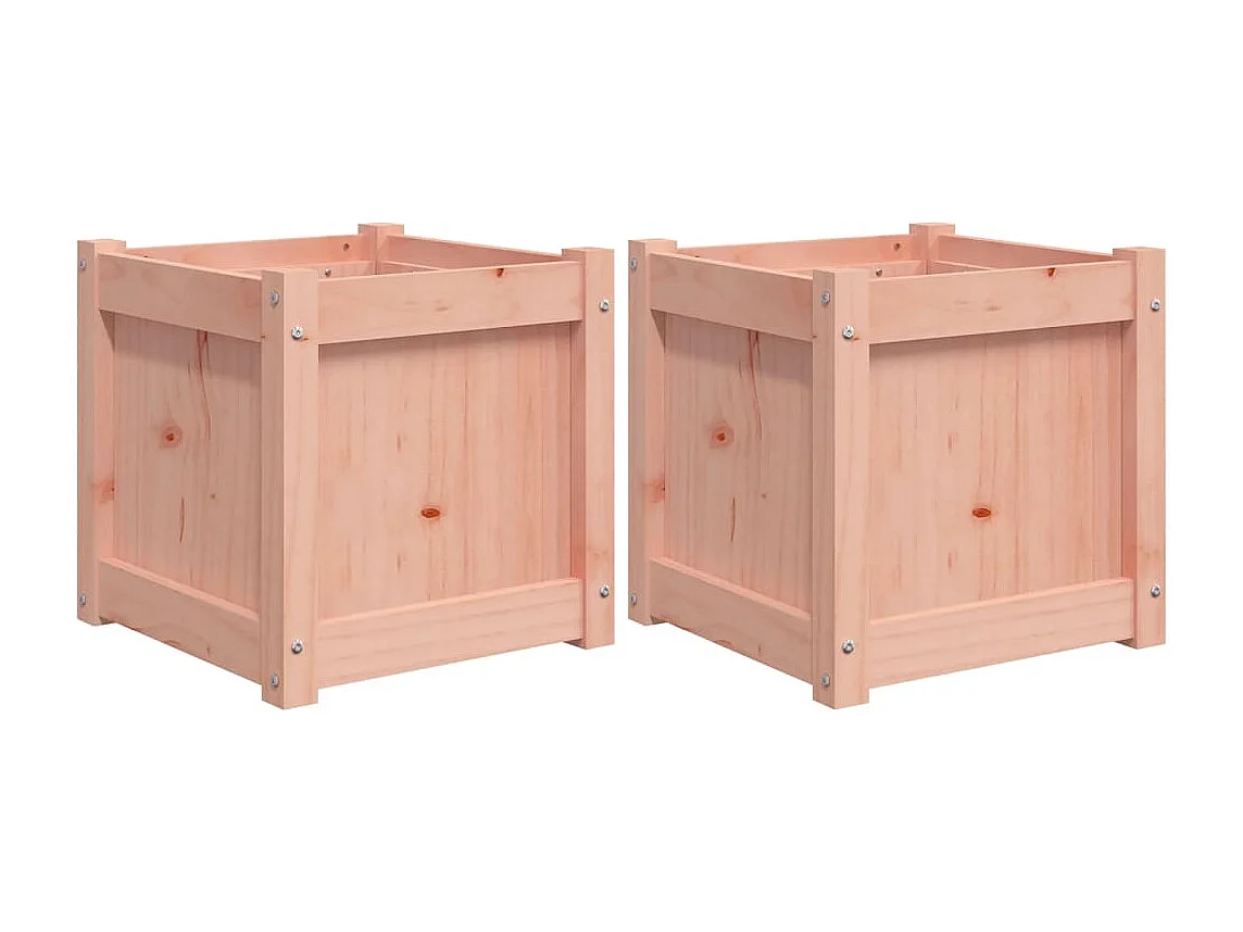 Jardinières 2 pcs bois massif douglas FR98953
