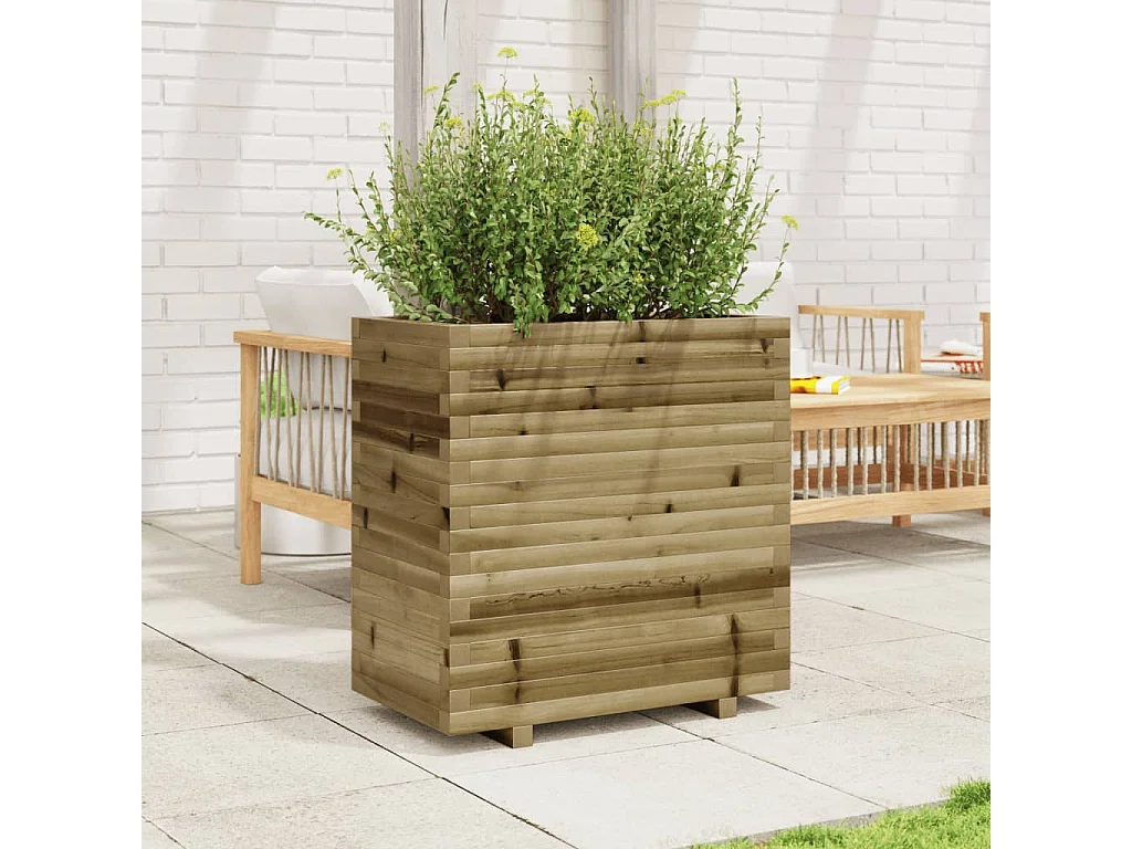 Jardinière 70x40x72 cm bois de pin imprégné FR69220