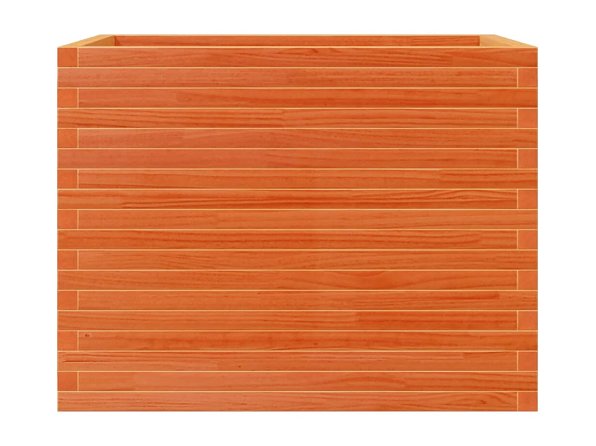 Jardinière cire marron 90x60x68,5 cm bois de pin massif FR33231