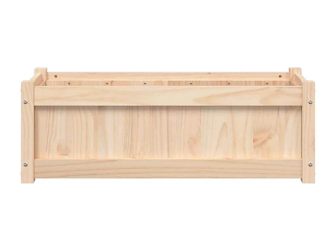 Jardinière d'extérieur 90x31x31 cm bois de pin massif FR34805