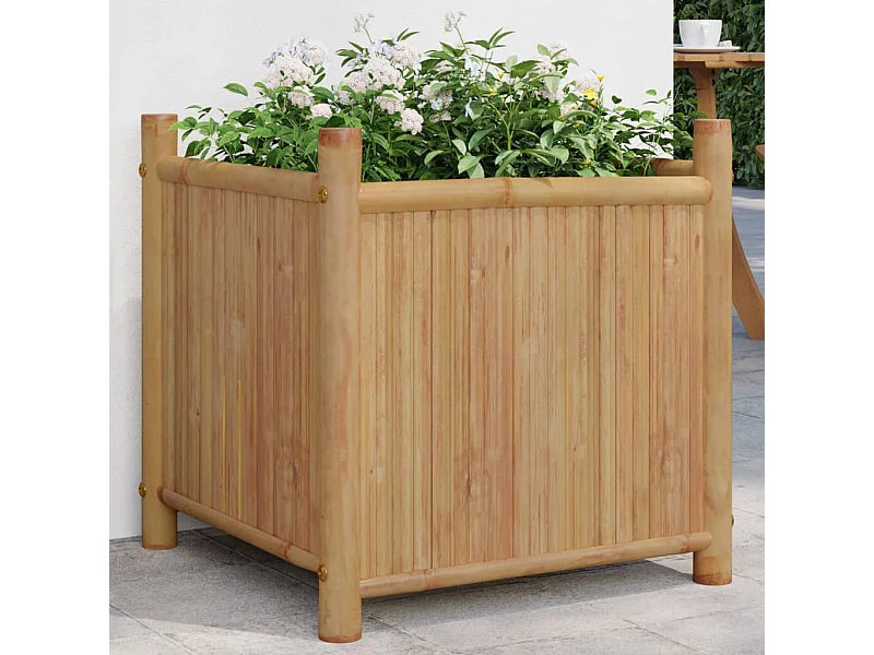 Jardinière 50x50x50 cm bambou FR29848