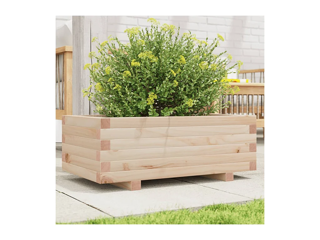 Jardinière 70x40x26,5 cm bois de pin massif FR62798