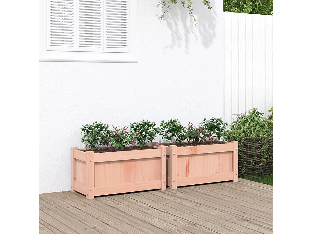 Jardinières 2 pcs bois massif douglas FR72445