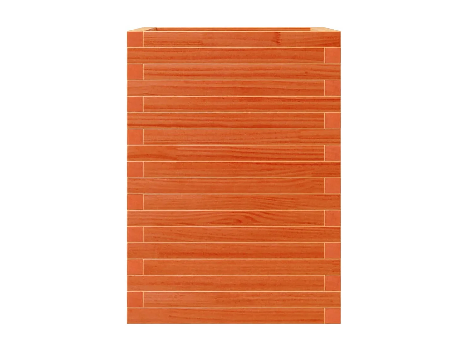 Jardinière cire marron 50x50x68,5 cm bois de pin massif FR66445