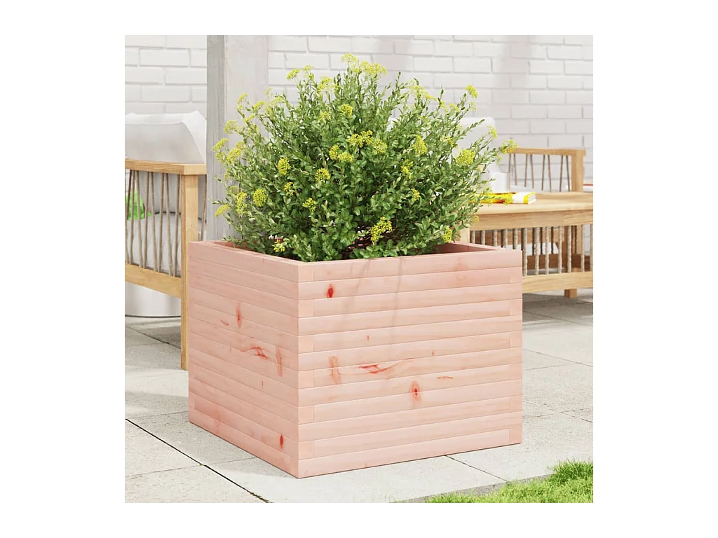 Jardinière 60x60x46 cm bois massif de douglas FR81310