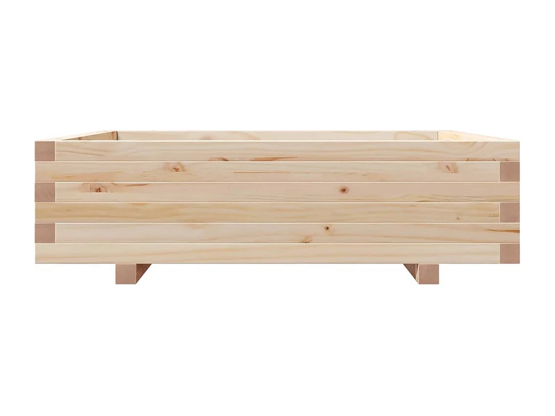 Plantenbak 90x90x26,5 cm massief grenenhout BE562482
