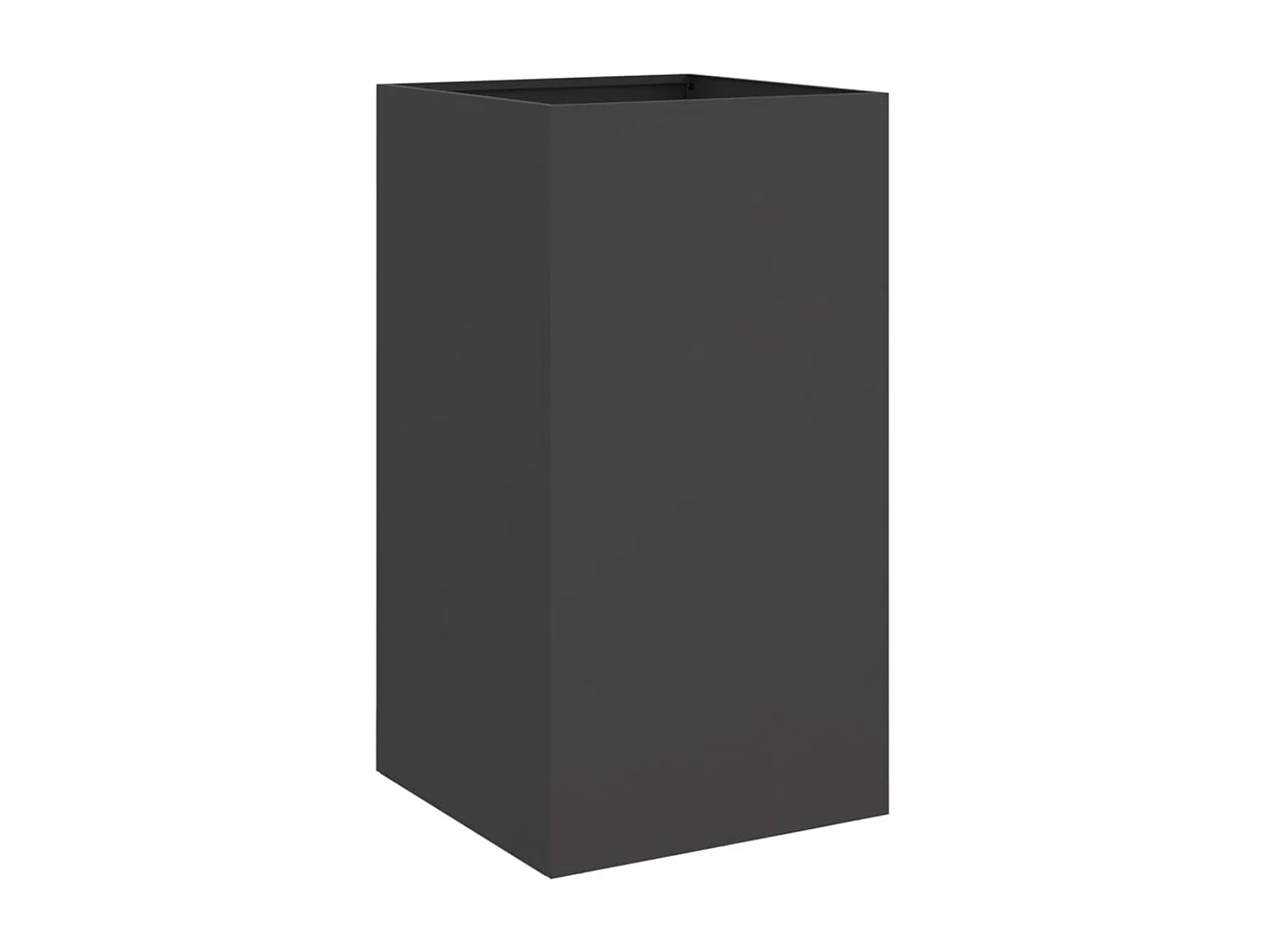 Vaso/floreira 42x38x75 cm aço preto PT134346