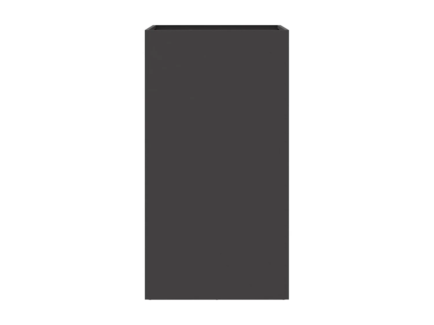 Vaso/floreira 42x38x75 cm aço preto PT134346