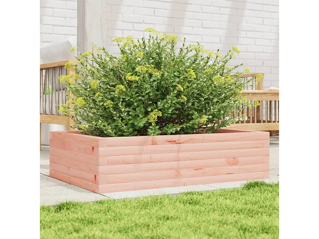 Jardinière 90x60x23 cm bois massif de douglas FR86058