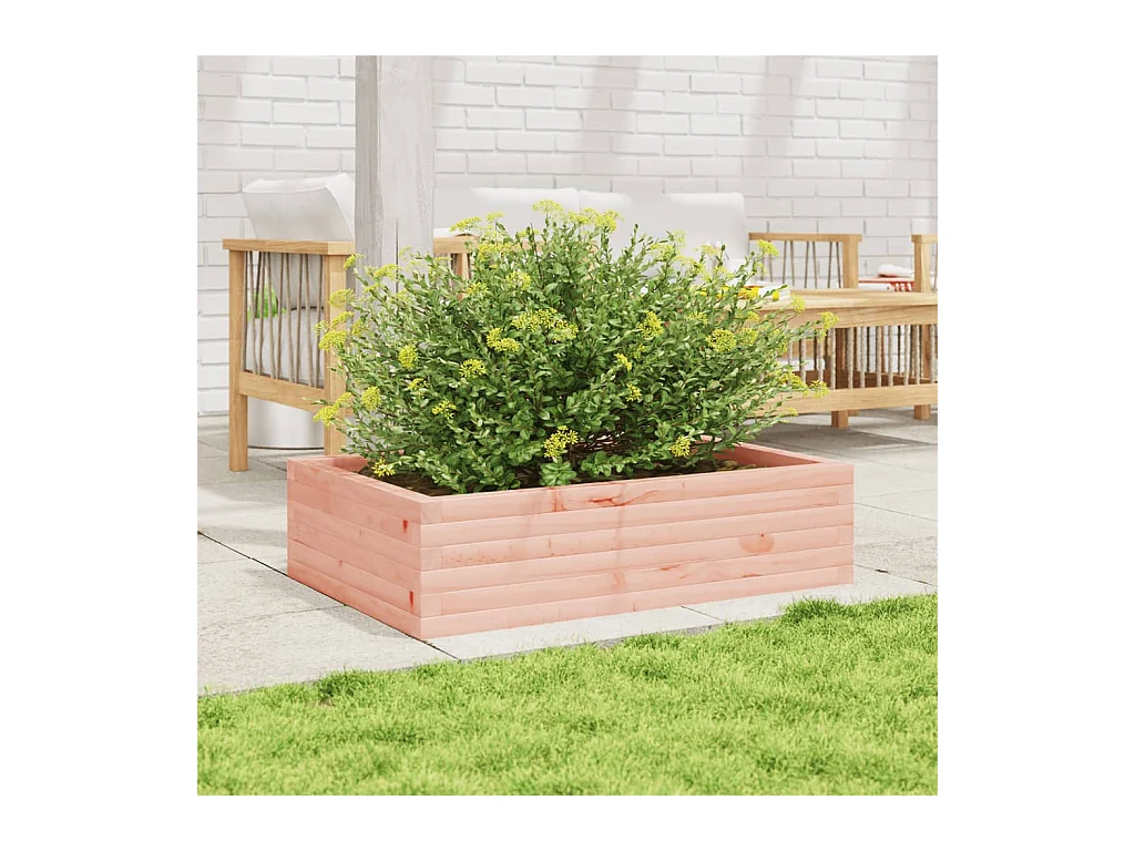 Jardinière 90x60x23 cm bois massif de douglas FR86058