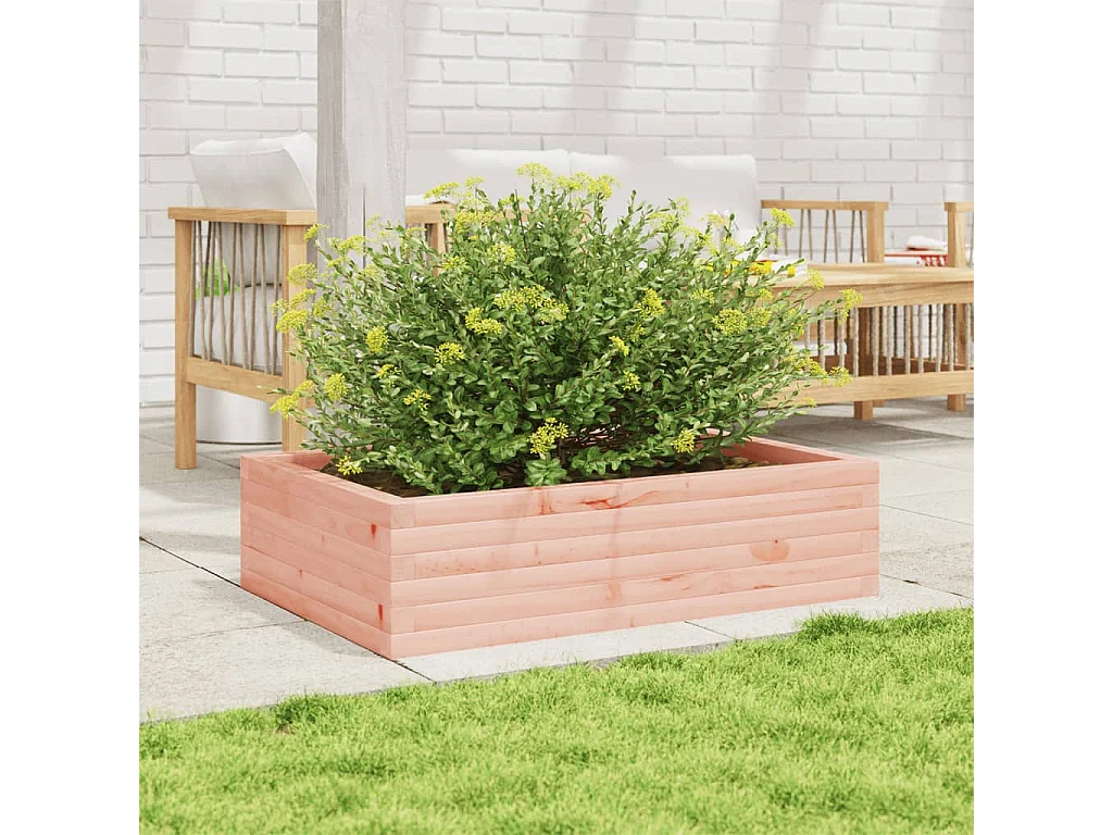 Plantenbak 90x60x23 cm massief douglashout BE733700