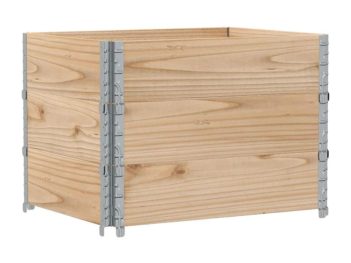 Jardinière 80x60 cm bois de pin massif FR89727