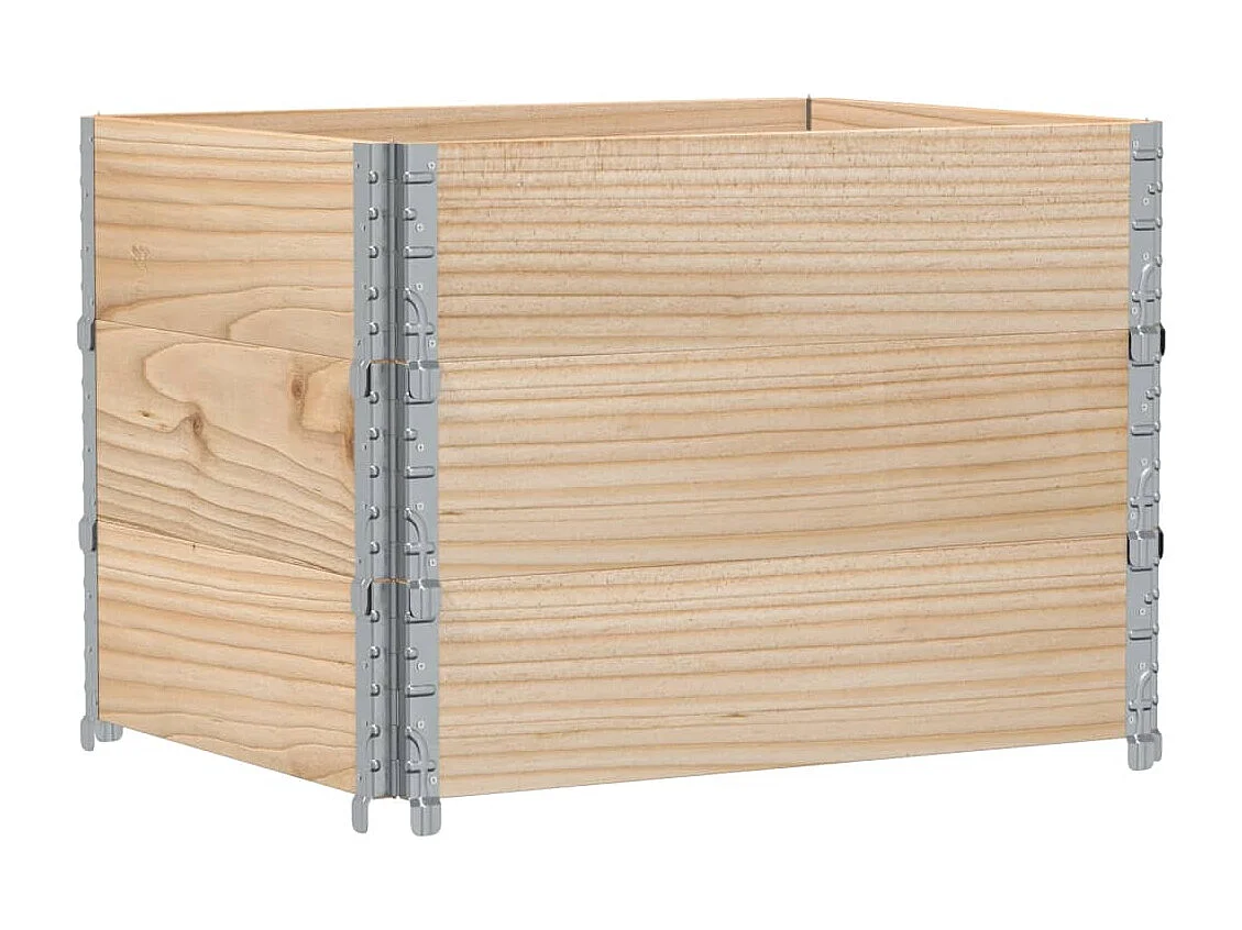 Jardinière 80x60 cm bois de pin massif FR89727