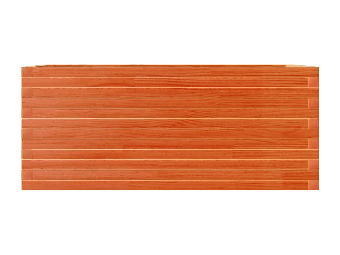 Plantenbak 110x60x46 cm massief grenenhout wasbruin BE554896