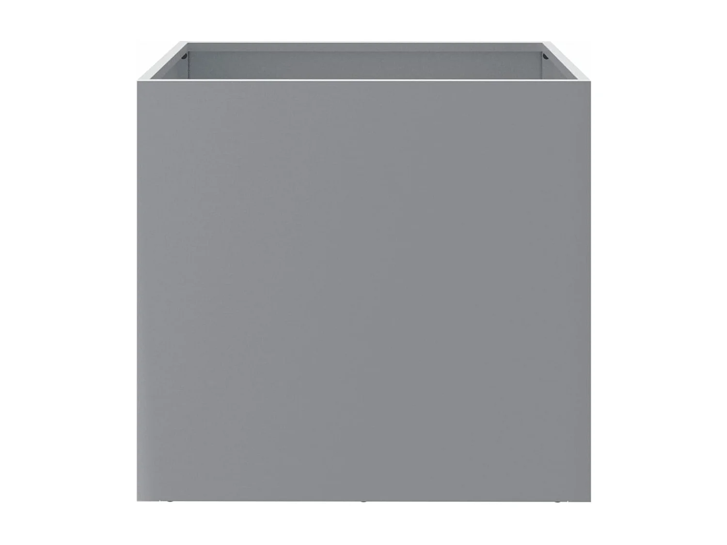 Plantenbak 49x47x46 cm gegalvaniseerd staal zilverkleurig BE800106