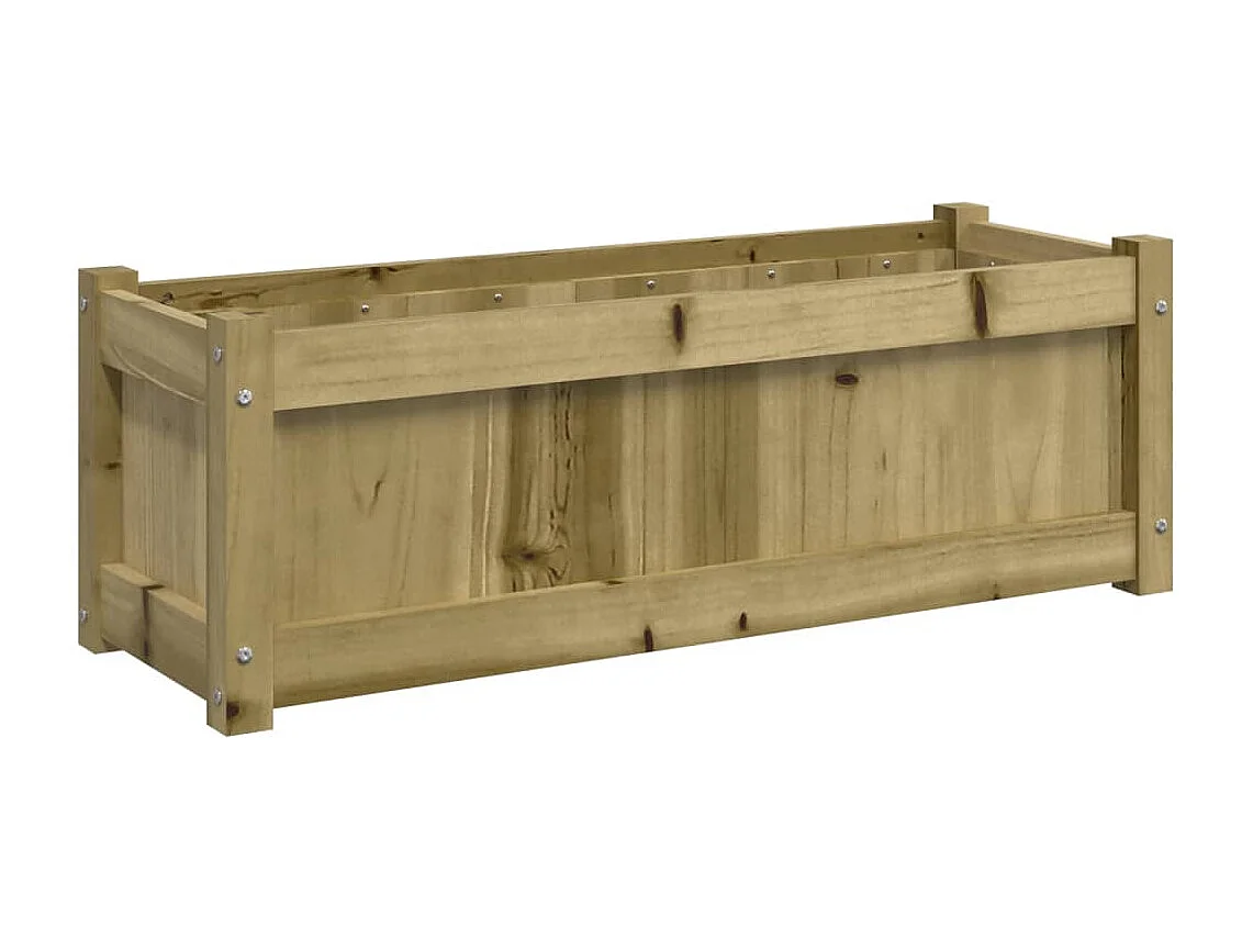 Plantenbakken 2 st cm geïmpregneerd hout BE818360
