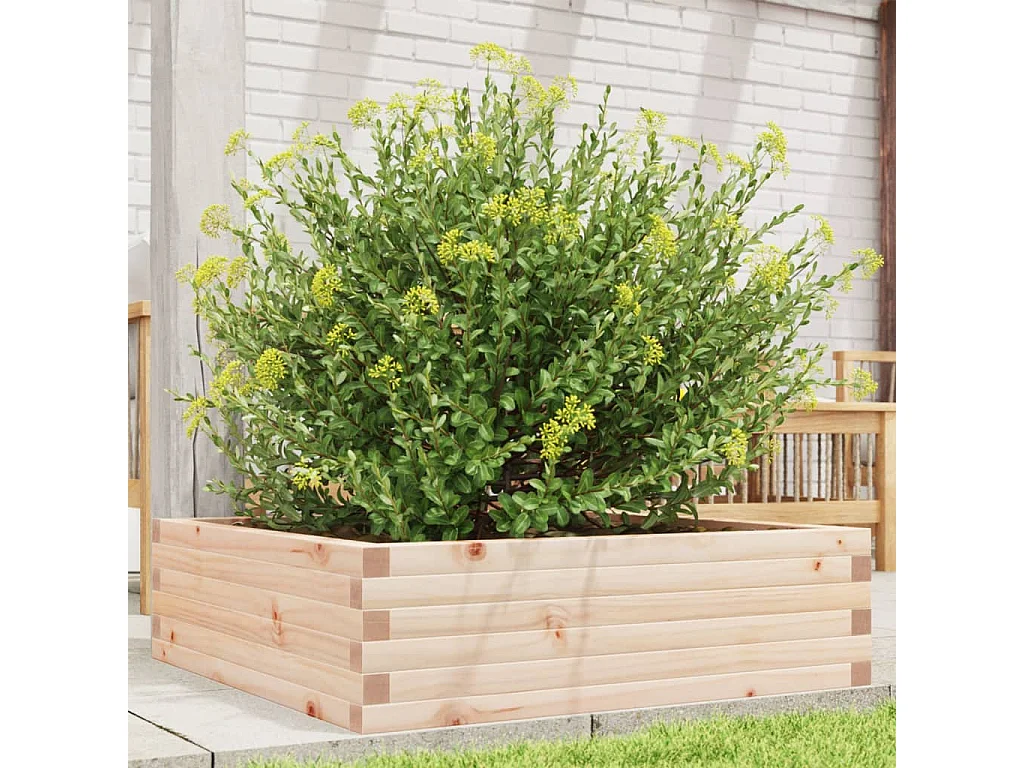 Jardinière 80x80x23 cm bois de pin massif FR15589