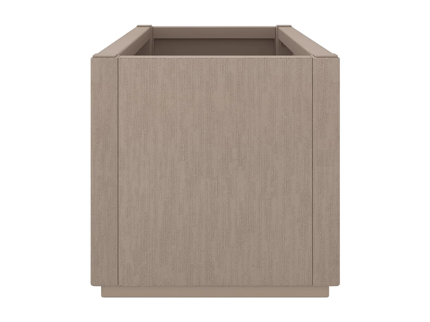 Vaso/floreira 80x36x35 cm PP castanho-claro PT567240