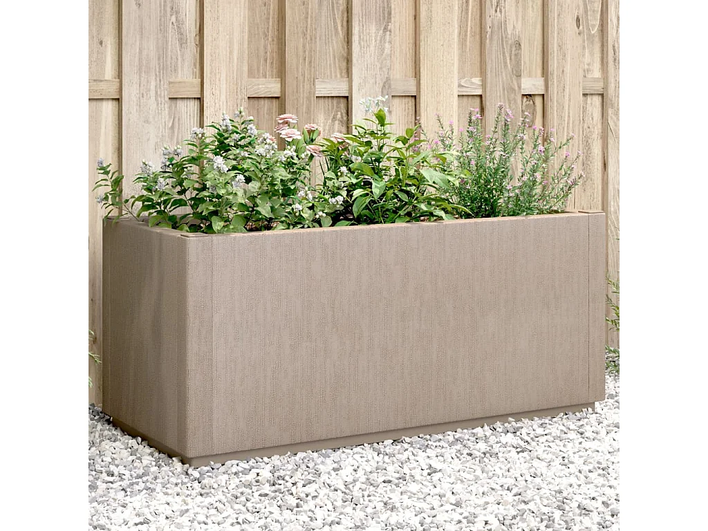 Jardinière marron clair 80x36x35 cm PP FR78133